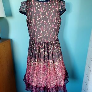 Red Valentino Silk Bunny Print Dress - Size 40 / US 4